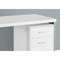 Homeroots 30 in. Particle Board & Silver Metal Computer Desk 333387 - alternate 3